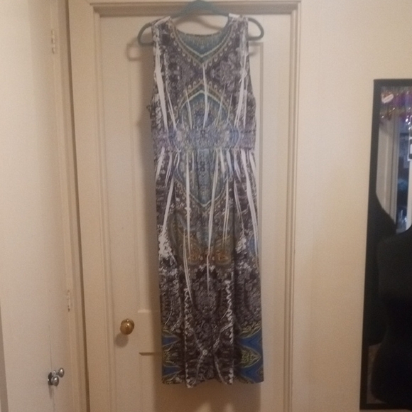 Style & Co. Plus Size 2X Multicolor Sleeveless Maxi Dress - Picture 3 of 10